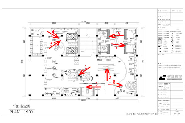 家纺店平面布置图